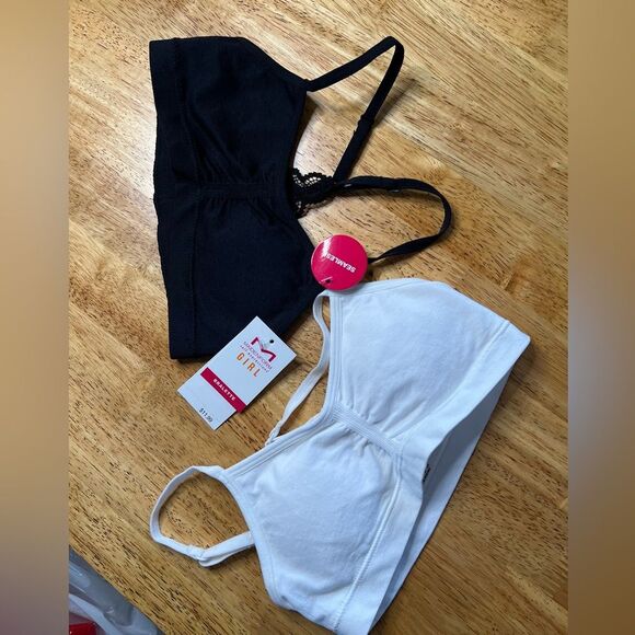 Girls Bras Maidenform Girl Bralette Small 2 Bras - Picture 1 of 2